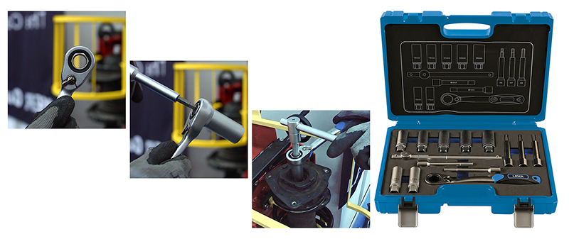Tool Kit for Dismantling and assembling suspension struts