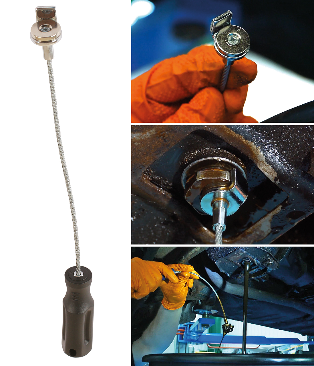 New magnetic sump plug removal tool 