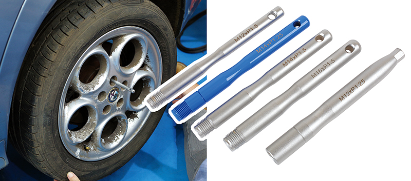 Even heavy wheels can be fitted with ease with these new wheel hanging pins