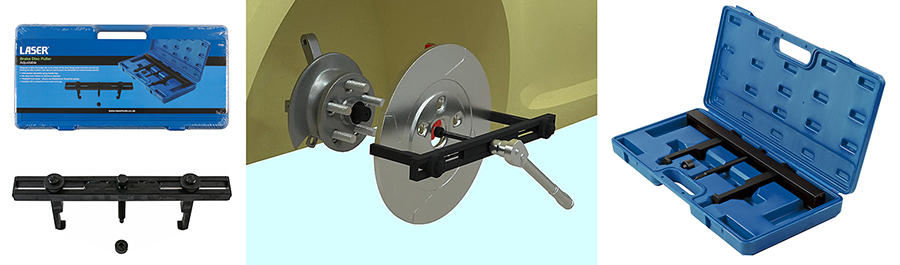 Brake disc corroded onto the hub and won’t budge? Reach for this new brake disc puller, available now.