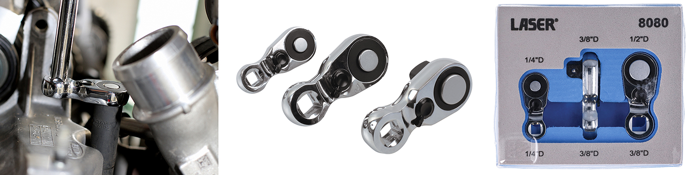 Hard to reach fasteners? Try these new mini ratchets from Laser Tools