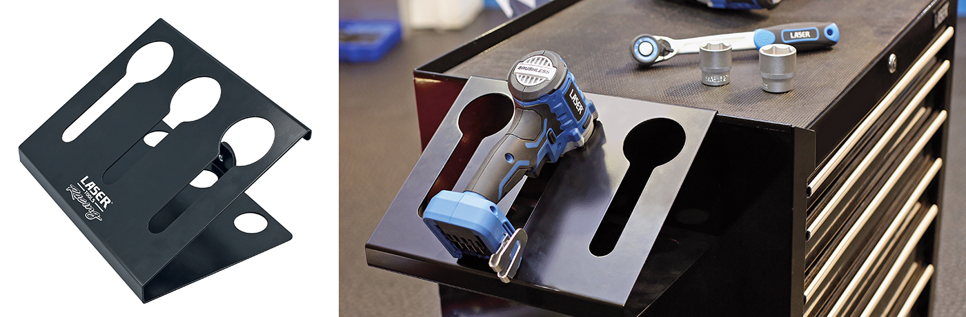 Keep your cordless power tools safe and within easy reach with this magnetic cordless tool holder