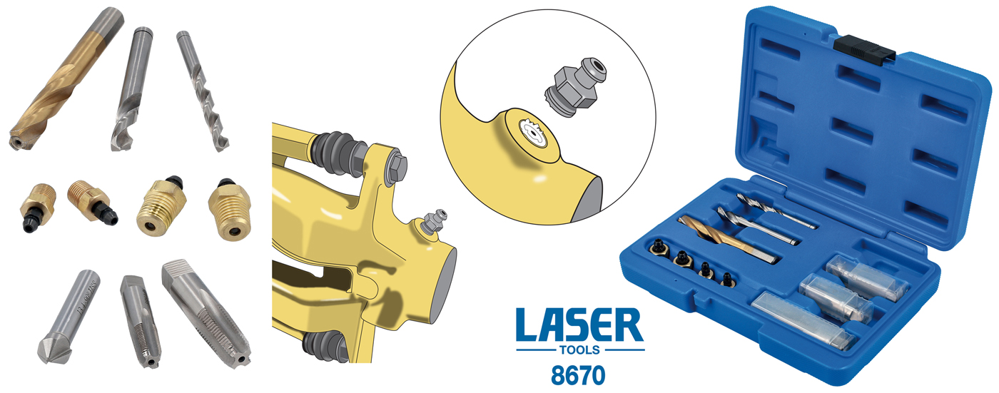 Fuss-free brake bleed-screw repair kit from Laser Tools 