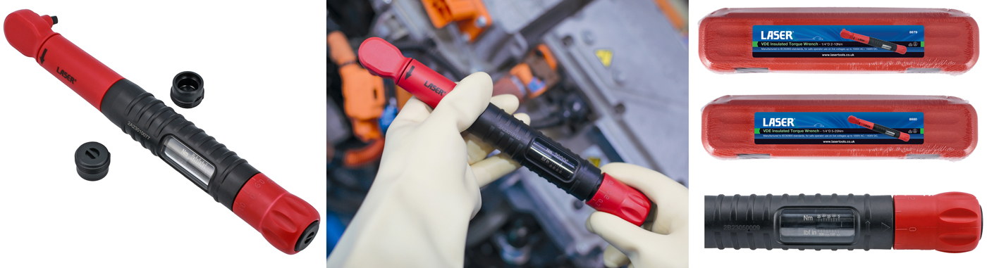 Reliable EV safety and precision with these insulated torque wrenches from Laser Tools 