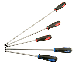 Extra Long Heavy Duty Screwdrivers with go-thru shafts