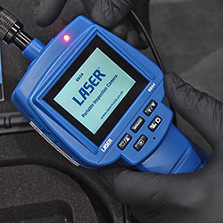 Perform visual inspections in hard to reach areas with this portable inspection camera