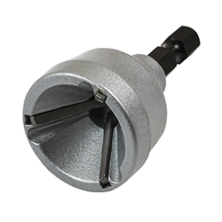 New external deburr & chamfer tool is specifically designed to repair the edge of damaged bolts, studs and pipes.
