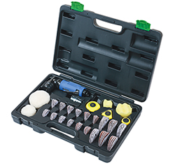 Neat and comprehensive spot repair sander & polisher kit