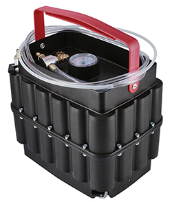 Fully portable Vacuum Box for easy fluid extraction and brake bleeding