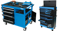 New range of Laser Tools Racing tool chests and roll cabinets — as used by the BTCC team!