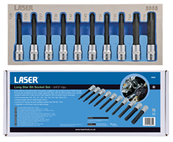 Long Star-bit socket set from Laser Tools 