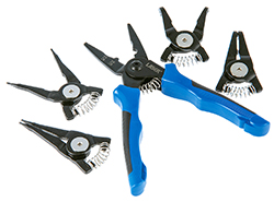 Interchangeable Circlip Plier & Crimper Set (5-in-1)