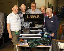 Heritage Motor Centre volunteer project given helping hand by Laser Tools 