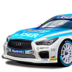 Laser Tools Racing driver Aiden Moffat changes to a newly developed Infiniti Q50