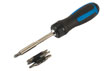 Laser tools ratchet screwdriver complete with interchangeable bits.