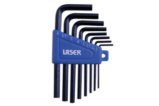 Laser Tools 0268 Metric Hex Key Set 8pc