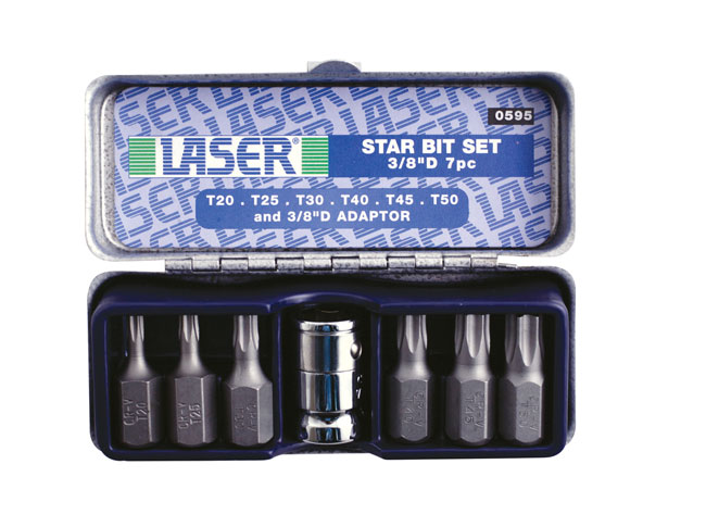 Laser Tools 0595 Star Bit Set 7pc