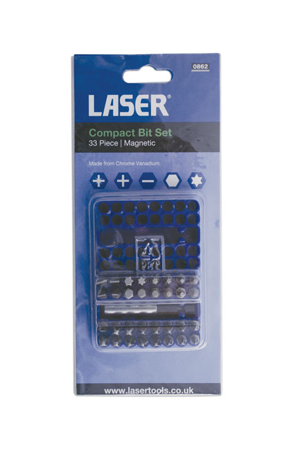 Laser Tools 0862 Bit Set 33pc