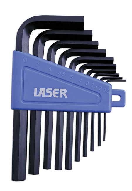 Laser Tools 0952 Metric Hex Key Set 10pc