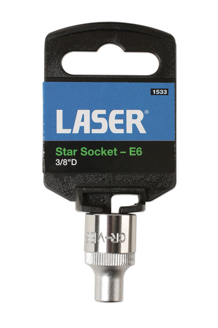 Laser Tools 1533 Star Socket 3/8"D E6