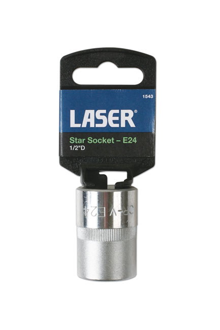 Laser Tools 1543 Star Socket 1/2"D E24