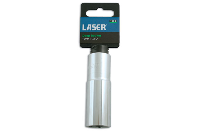 Laser Tools 1991 Deep Socket 1/2"D 19mm
