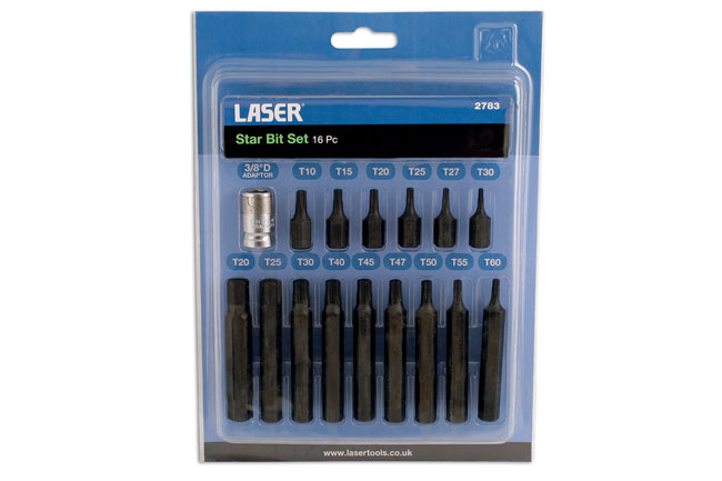Laser Tools 2783 Star Bit Set 16pc