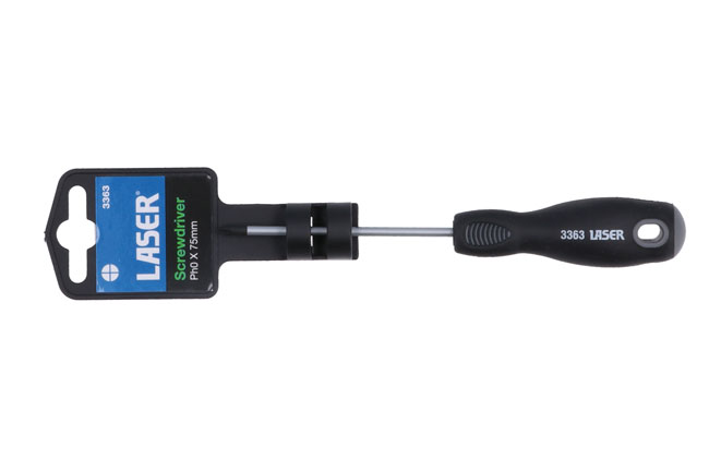 Laser Tools 3363 Phillips Screwdriver Ph0 x 75mm