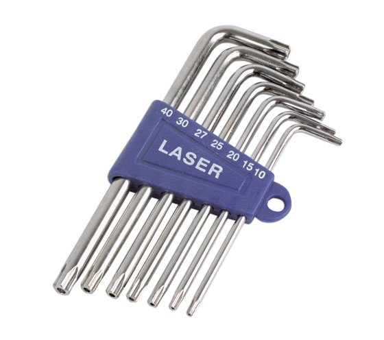 Laser Tools 3498 Tamperproof Star Key Set 7pc