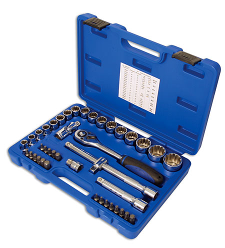 Laser Tools 3571 Alldrive Socket Set 1/2"D 42pc