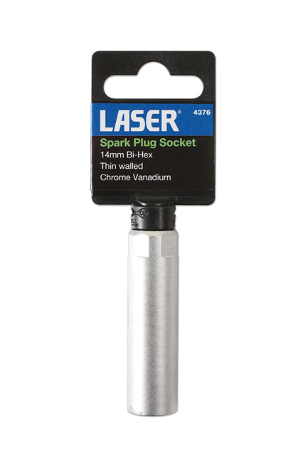 Laser Tools 4376 Spark Plug Socket 3/8"D 14mm