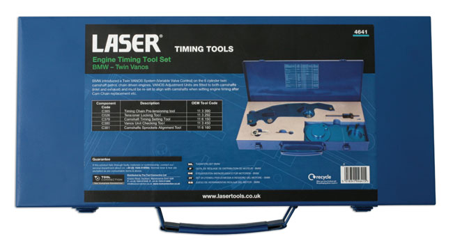 Laser Tools 4641 Timing Tool Kit - for BMW M52, M54