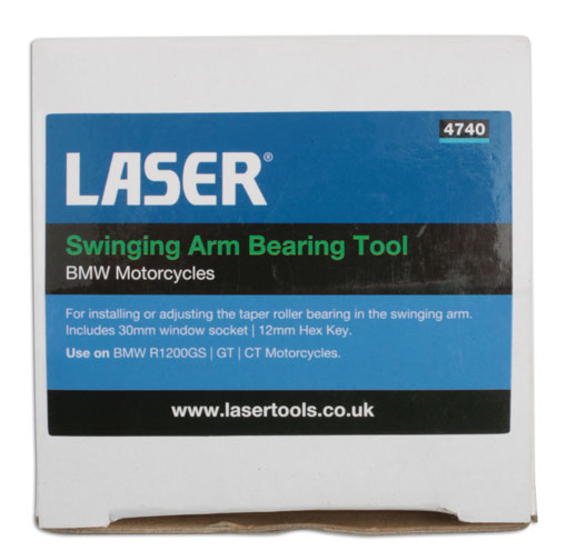 Laser Tools 4740 Swinging Arm Bearing Tool 1/2"D - for BMW
