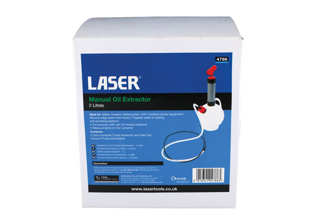 Laser Tools 4786 Manual Oil Extractor 2L