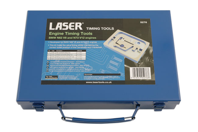 Laser Tools 5276 Engine Timing Tool Kit - for BMW N62, N73