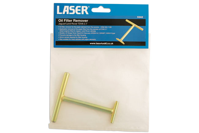 Laser Tools 5342 Oil Filter Remover - for JLR
