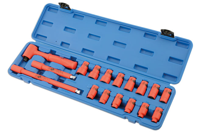 Laser Tools 5483 Insulated Socket Set 3/8"D 17pc