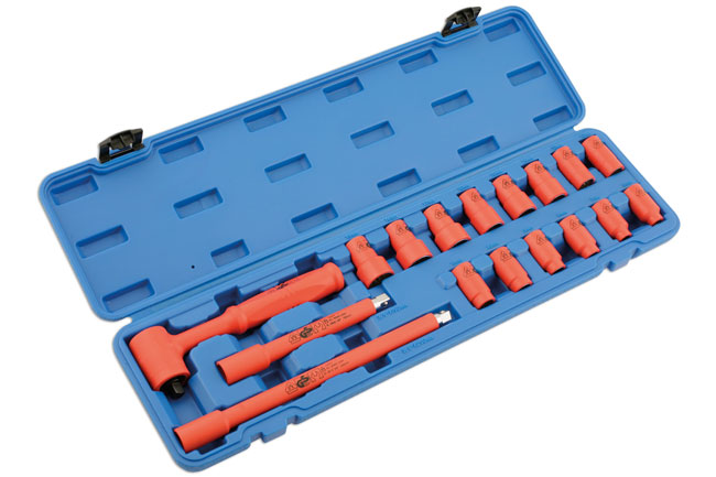 Laser Tools 5483 Insulated Socket Set 3/8"D 17pc