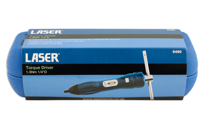 Laser Tools 5490 Torque Driver 1/4"D 1 - 5Nm