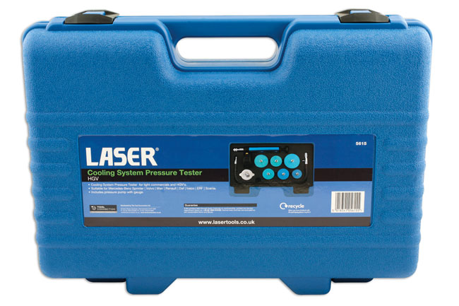 Laser Tools 5615 Cooling System Pressure Tester - for HGV