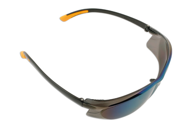 Laser Tools 5675 Safety Glasses - Black/Mirrored