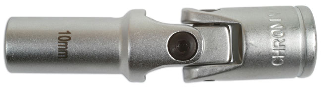 Laser Tools 5855 Universal Joint Glow Plug Socket 3/8"D 10mm