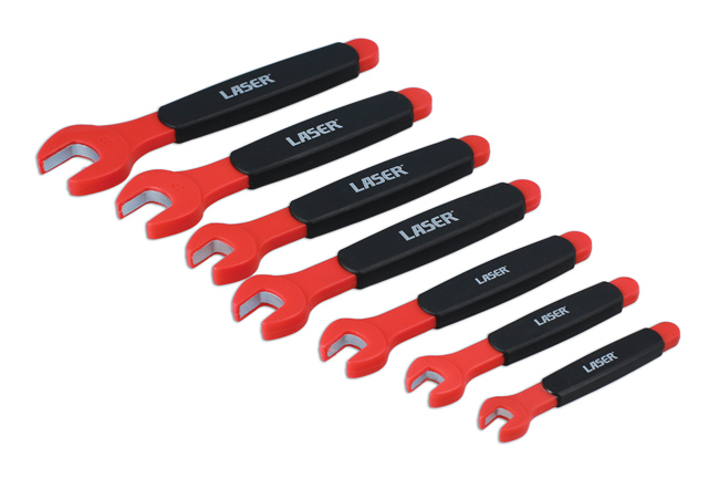 Laser Tools 6048 Insulated Open Ended Spanner Set 7pc