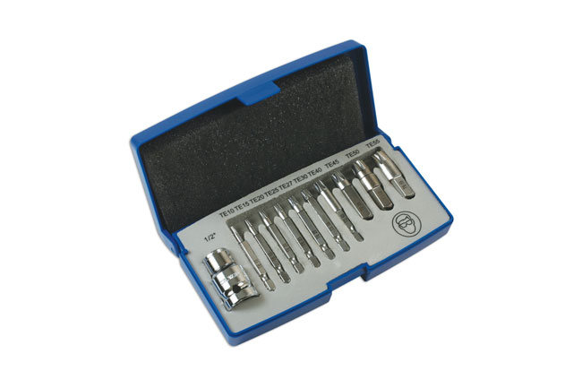 Laser Tools 6080 Extractor Set for Torx® Fixings 11pc