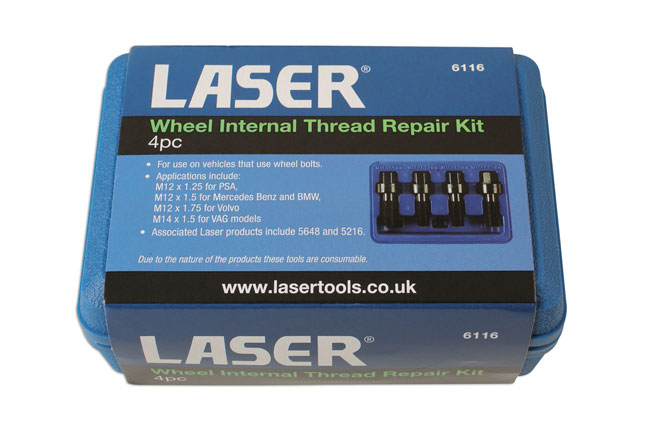 Laser Tools 6116 Wheel Internal Thread Kit