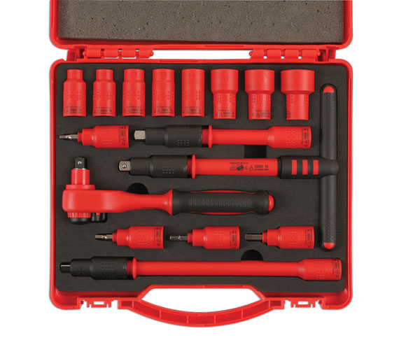 Laser Tools 6148 Insulated Socket Set 3/8"D 16pc