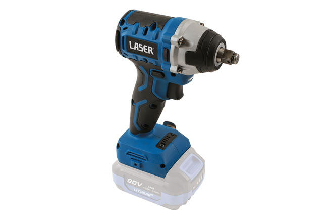 Laser Tools 61555 Cordless Impact Wrench 1/2"D 20V Kit (Euro)