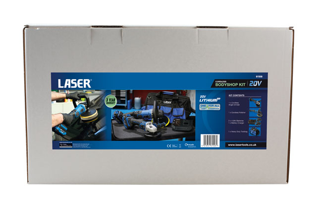 Laser Tools 61558 Cordless Tools 20V Bodyshop Kit (Euro)