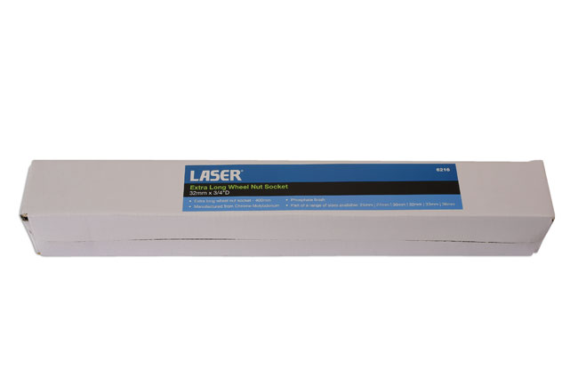Laser Tools 6216 Extra Deep Wheel Nut Socket 3/4"D 32mm