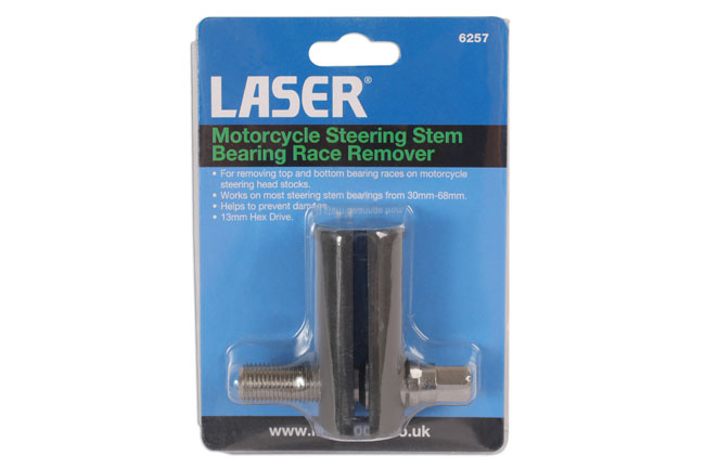 Laser Tools 6257 Motorcycle Steering Stem Bearing Race Remover